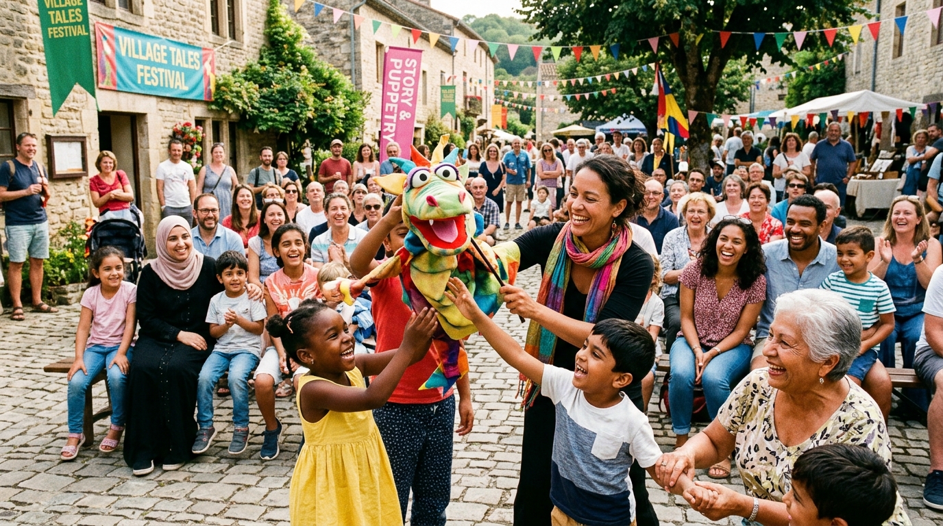 Ateliers de marionnettes et conte populaire en milieu rural
